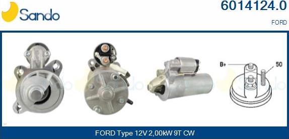 Sando 6014124.0 - Starter autospares.lv