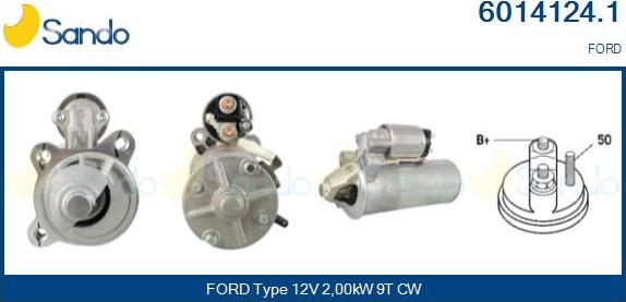 Sando 6014124.1 - Starter autospares.lv