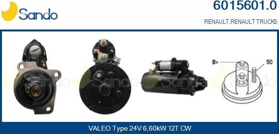 Sando 6015601.0 - Starter autospares.lv