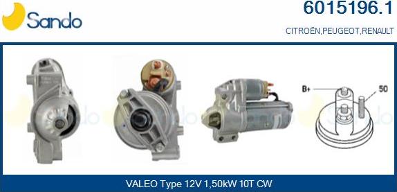 Sando 6015196.1 - Starter autospares.lv