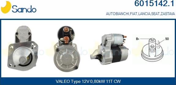 Sando 6015142.1 - Starter autospares.lv