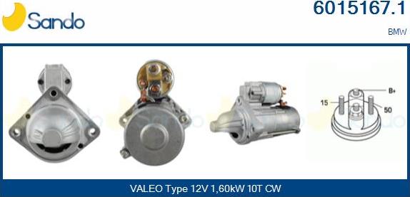 Sando 6015167.1 - Starter autospares.lv