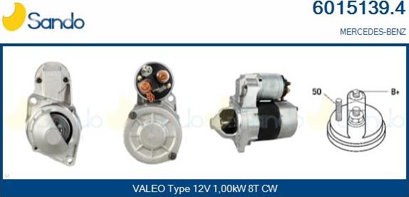 Sando 6015139.4 - Starter autospares.lv