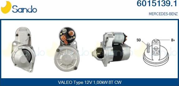 Sando 6015139.1 - Starter autospares.lv