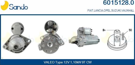 Sando 6015128.0 - Starter autospares.lv