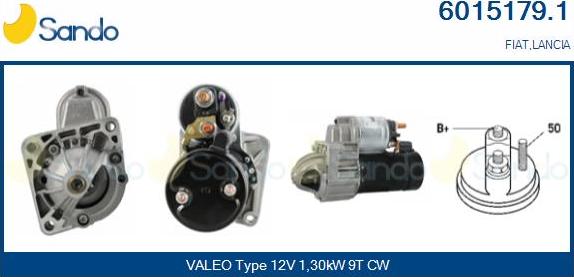 Sando 6015179.1 - Starter autospares.lv