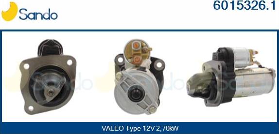 Sando 6015326.1 - Starter autospares.lv