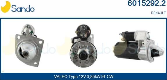 Sando 6015292.2 - Starter autospares.lv