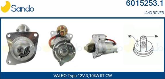 Sando 6015253.1 - Starter autospares.lv