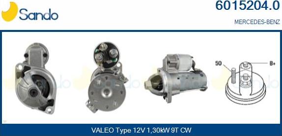 Sando 6015204.0 - Starter autospares.lv