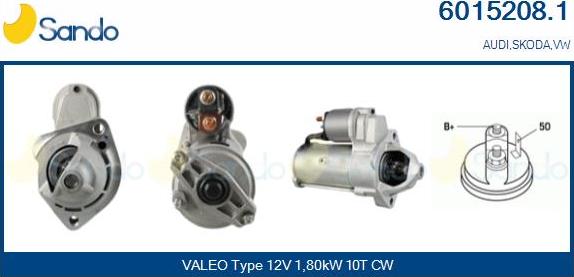 Sando 6015208.1 - Starter autospares.lv