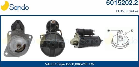 Sando 6015202.2 - Starter autospares.lv