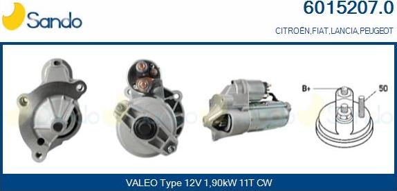 Sando 6015207.0 - Starter autospares.lv