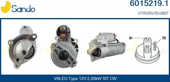 Sando 6015219.1 - Starter autospares.lv