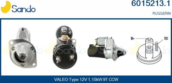 Sando 6015213.1 - Starter autospares.lv