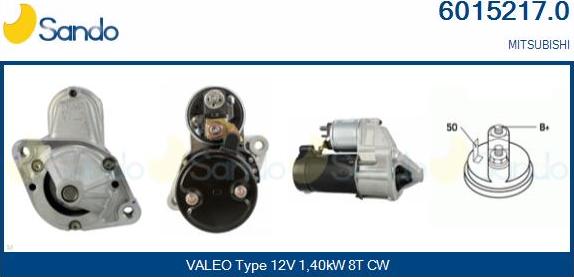 Sando 6015217.0 - Starter autospares.lv