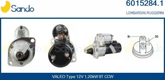 Sando 6015284.1 - Starter autospares.lv