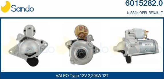 Sando 6015282.0 - Starter autospares.lv