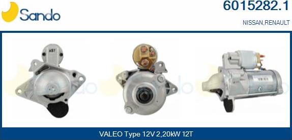 Sando 6015282.1 - Starter autospares.lv