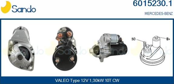 Sando 6015230.1 - Starter autospares.lv