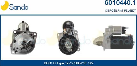 Sando 6010440.1 - Starter autospares.lv