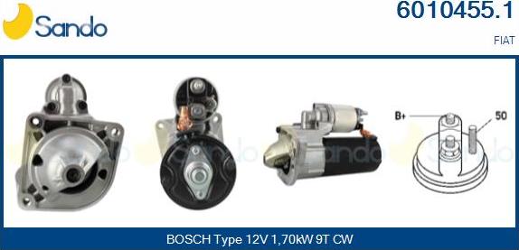 Sando 6010455.1 - Starter autospares.lv