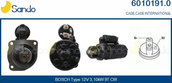 Sando 6010191.0 - Starter autospares.lv