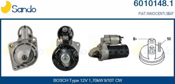 Sando 6010148.1 - Starter autospares.lv