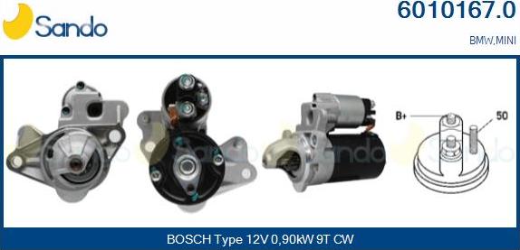 Sando 6010167.0 - Starter autospares.lv