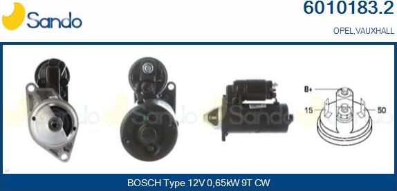 Sando 6010183.2 - Starter autospares.lv