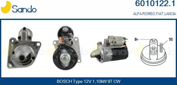 Sando 6010122.1 - Starter autospares.lv