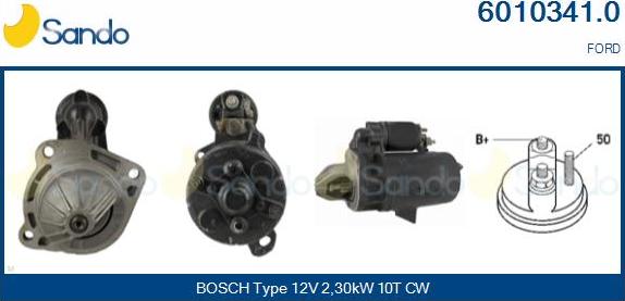 Sando 6010341.0 - Starter autospares.lv