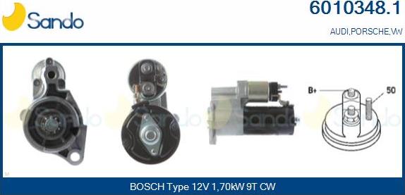 Sando 6010348.1 - Starter autospares.lv