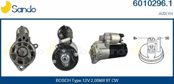 Sando 6010296.1 - Starter autospares.lv