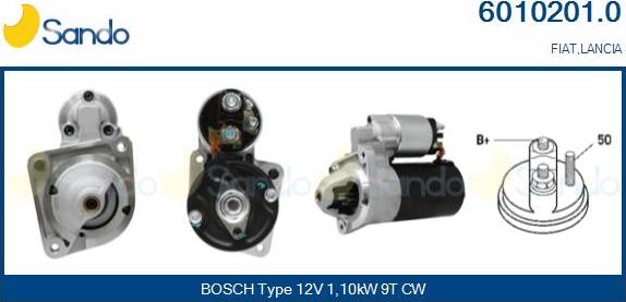 Sando 6010201.0 - Starter autospares.lv