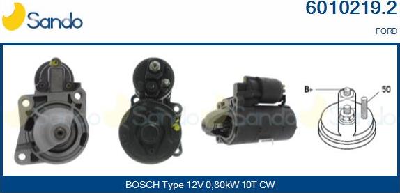 Sando 6010219.2 - Starter autospares.lv