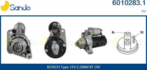 Sando 6010283.1 - Starter autospares.lv