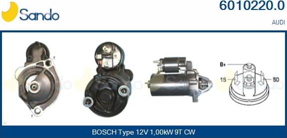 Sando 6010220.0 - Starter autospares.lv