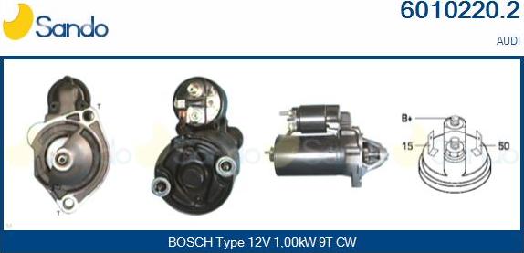 Sando 6010220.2 - Starter autospares.lv