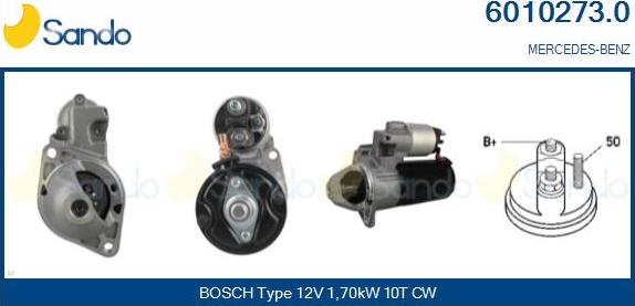 Sando 6010273.0 - Starter autospares.lv