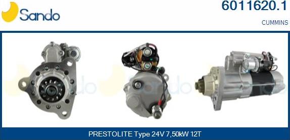 Sando 6011620.1 - Starter autospares.lv