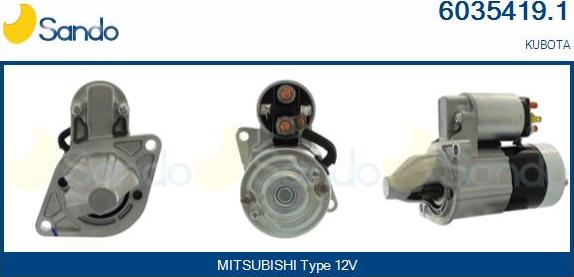 Sando 6035419.1 - Starter autospares.lv