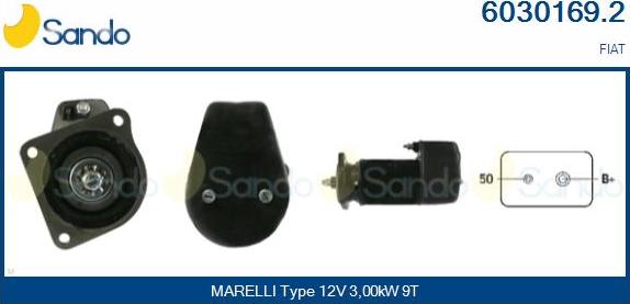 Sando 6030169.2 - Starter autospares.lv