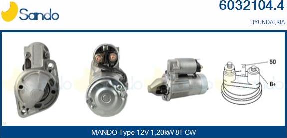 Sando 6032104.4 - Starter autospares.lv