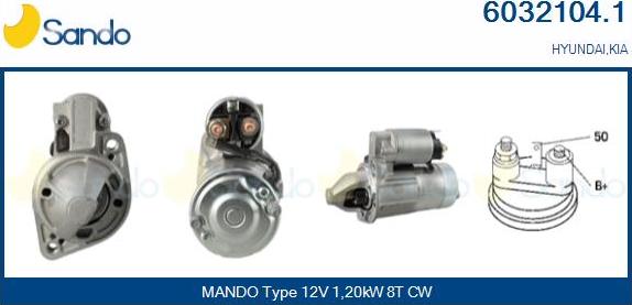 Sando 6032104.1 - Starter autospares.lv