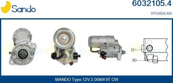 Sando 6032105.4 - Starter autospares.lv