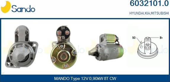 Sando 6032101.0 - Starter autospares.lv