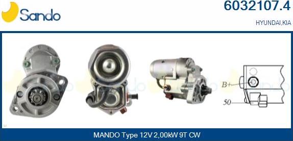 Sando 6032107.4 - Starter autospares.lv