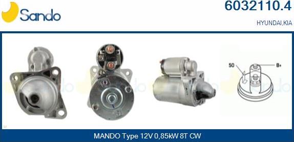 Sando 6032110.4 - Starter autospares.lv