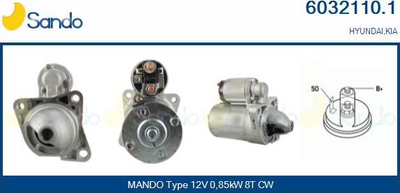 Sando 6032110.1 - Starter autospares.lv